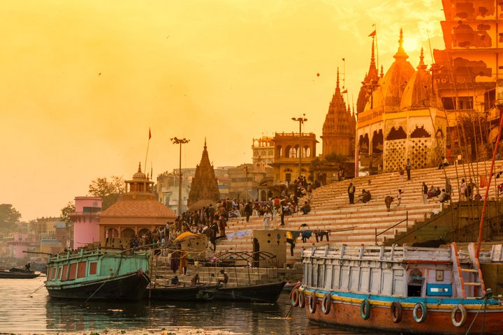 Die Treppenstufen in der indischen Stadt Naravsai gehören zum Welt-Kulturerbe.