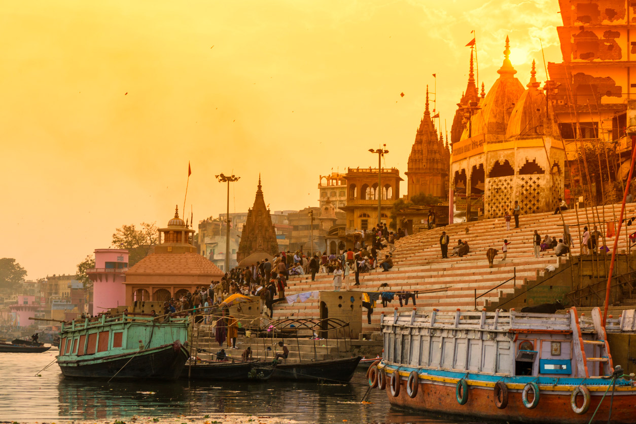 Die Treppenstufen in der indischen Stadt Naravsai gehören zum Welt-Kulturerbe.